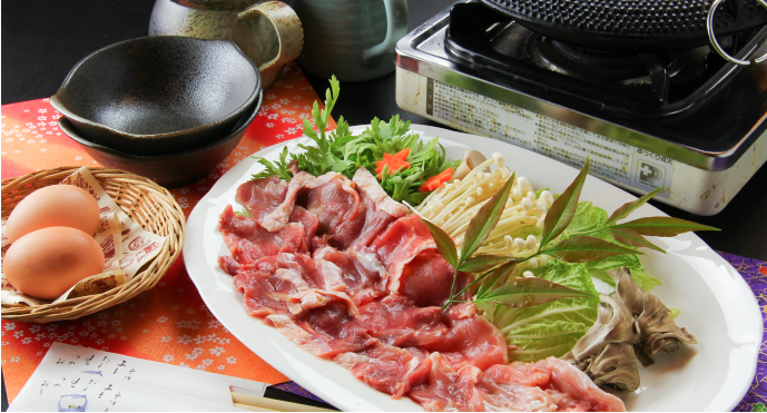 奥久慈しゃもすき焼き