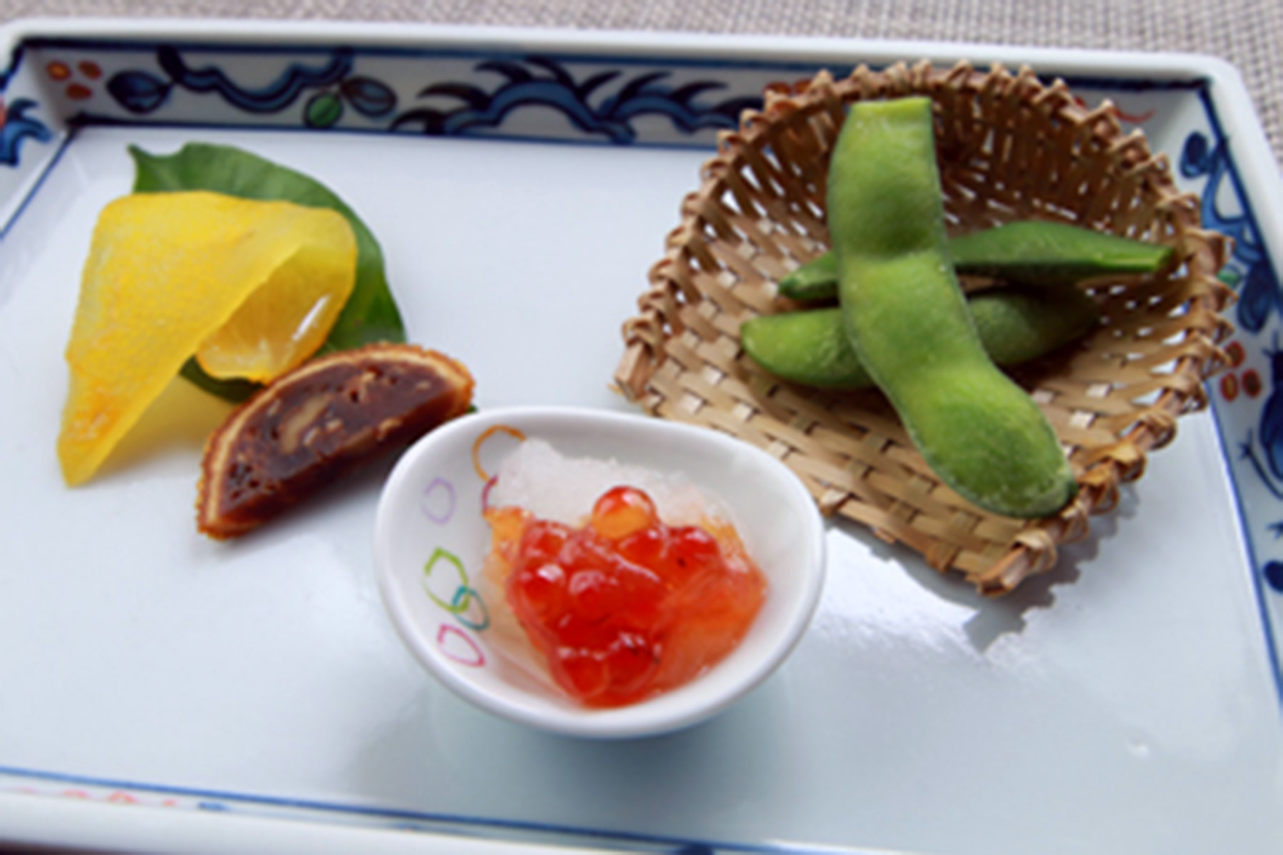 【グレードアップ】ゆずの黄金煮など、色鮮やかな前菜をご用意！